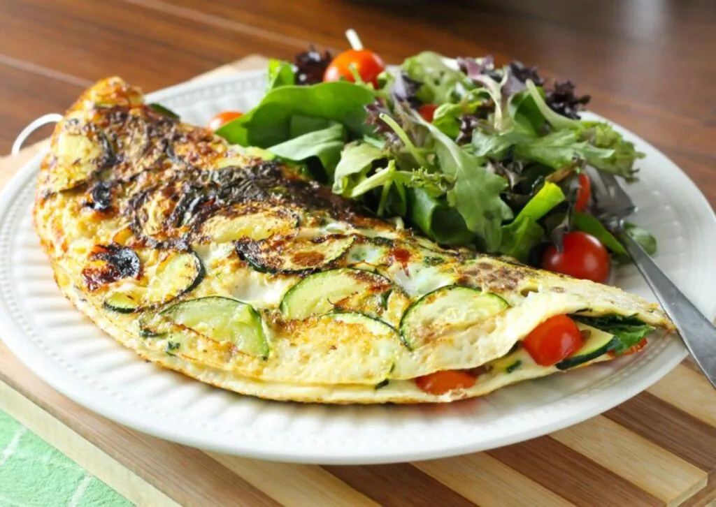 easy breakfast - Veggie Omelette